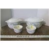 Image 1 : Corelle Set - 2 Rounds Casserole 7 & 9", 2 Bowls 3"