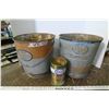 Image 1 : 2 Esso Pails, 1 Esso Tin