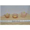 Image 1 : 3pc. Pink Glassware