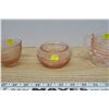 Image 4 : 3pc. Pink Glassware