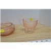 Image 5 : 3pc. Pink Glassware