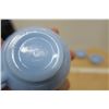 Image 5 : 4 Blue Pyrex Teacups