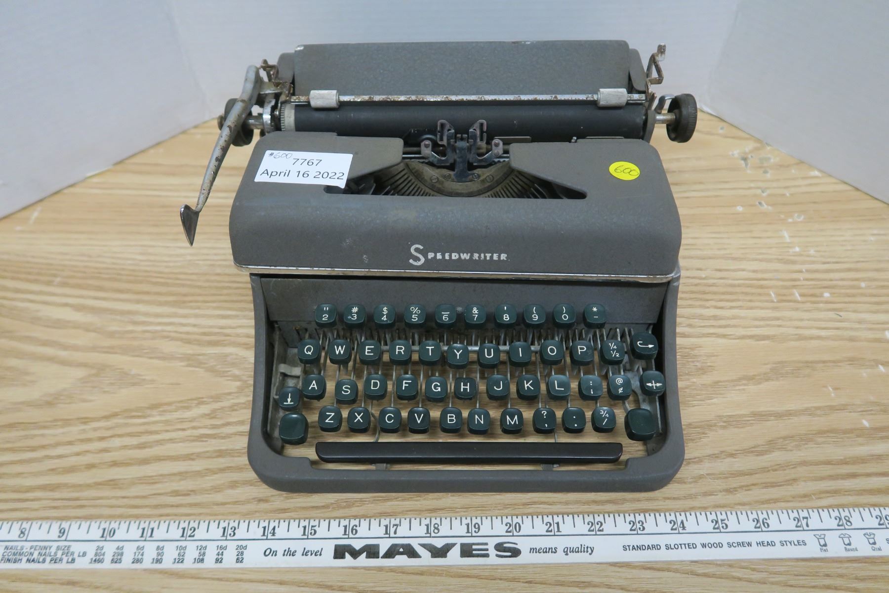 Speed Writer Speed Writer Type Writer - Schmalz Auctions