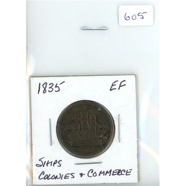 1835 Ships Colonies and Commerce - Coin