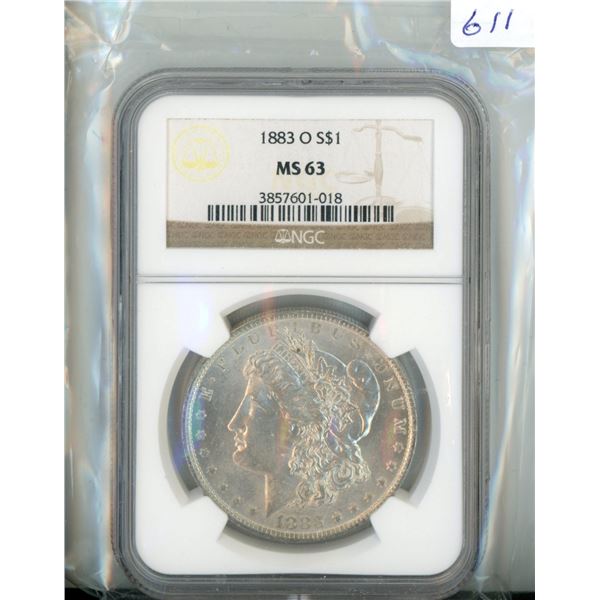 1883-O NGC MS-63 Morgan Silver Dollar - Coin