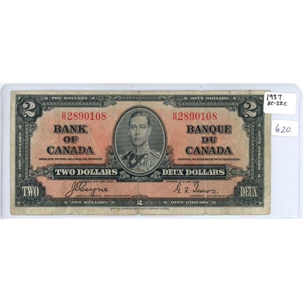 1937 Two Dollar Bill