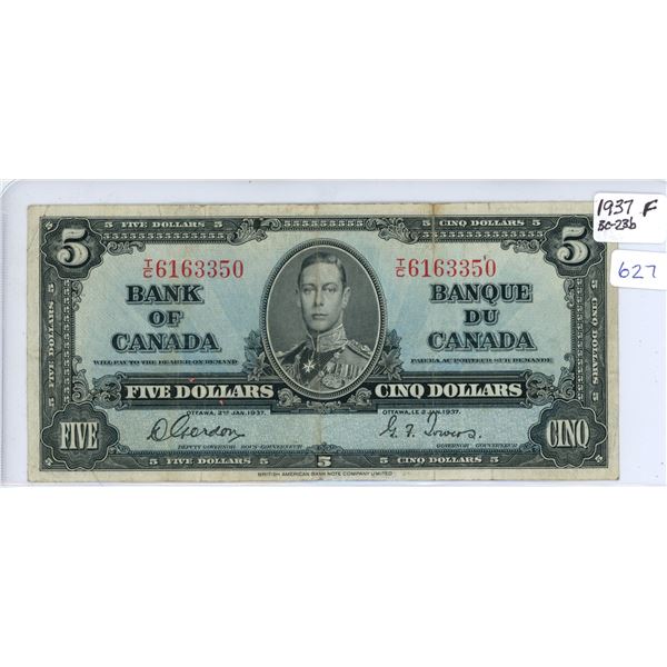 1937 Five Dollar Bill