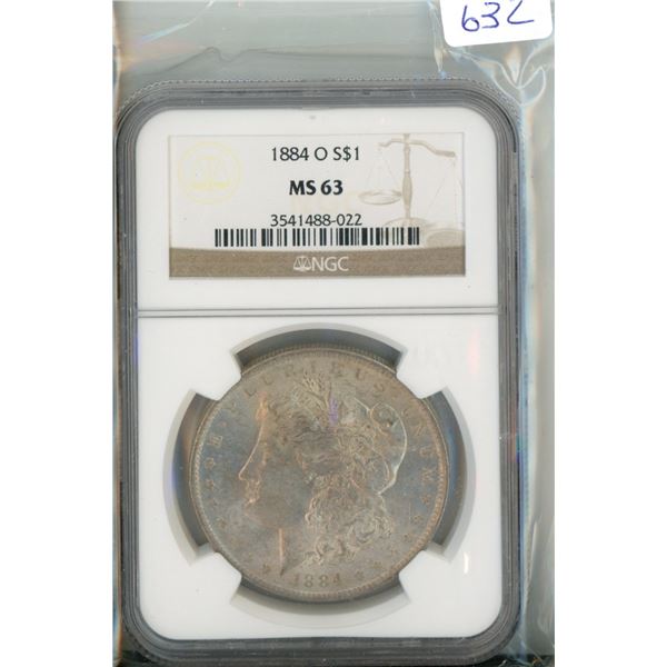 1884-O NGC MS-63 Morgan Silver Dollar - Coin