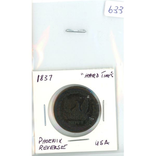 1837 Hard Times Substitute for Shinplasters