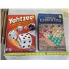 Image 1 : CHINESE CHECKERS & YAHTZEE BOARD GAMES