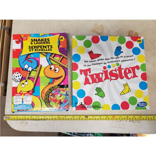 TWISTER & SNAKES AND LADDERS BOARD GAMES