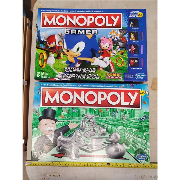 TWO MONOPOLY BOARD GAMES