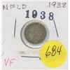Image 1 : 1938 5 cent coin Newfoundland
