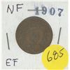 Image 1 : 1907 one cent coin Newfoundland