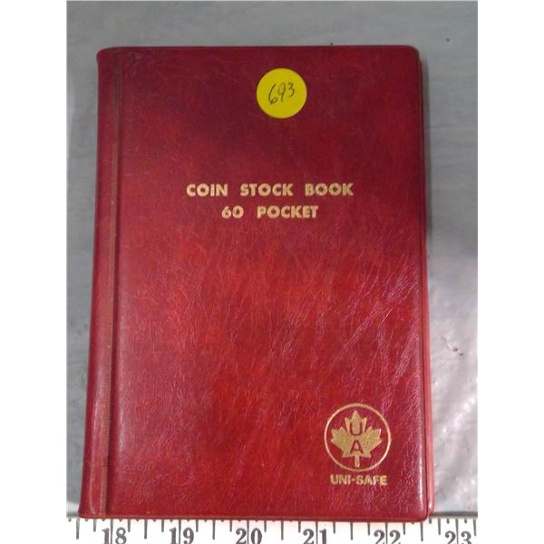 Coin stock book 60 pockets