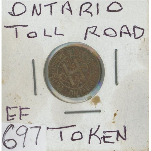 Ontario Toll Road Token