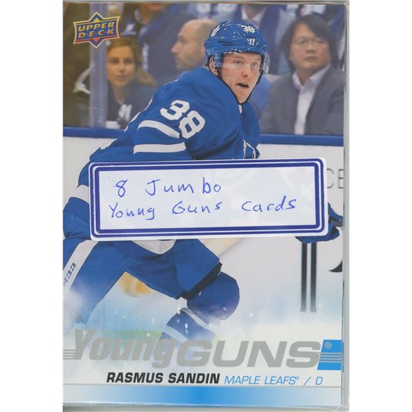 8 Jumbo Young Guns Cards