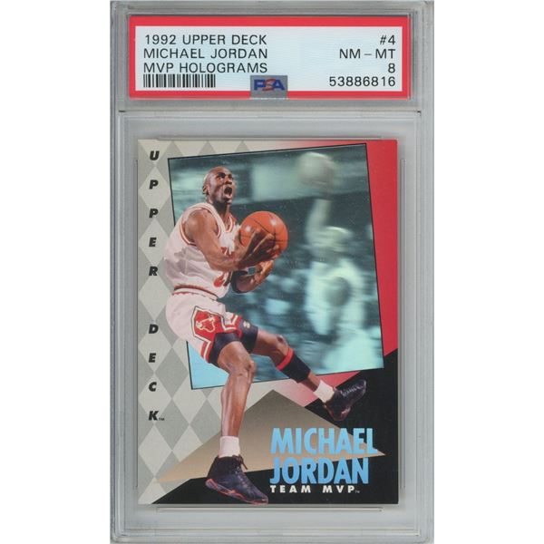 1992 Michael Jordan MUP Hologram PSA 8