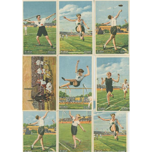 40 1920's + 1930's Olympic Cards