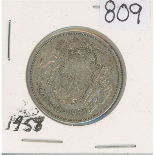 Silver 50¢ Coin Canada