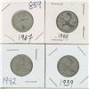 Image 1 : 4 - 25¢ Silver Coins Canada -