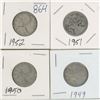 Image 1 : 4 - 25¢ Silver Coins Canada -