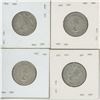 Image 2 : 4 - 25¢ Silver Coins Canada -