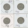 Image 1 : 4 - 25¢ Silver Coins Canada -