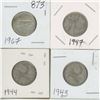 Image 1 : 4 - 25¢ Silver Coins Canada -