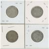 Image 2 : 4 - 25¢ Silver Coins Canada -