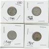 Image 1 : 4 - 10¢ Silver Coins Canada -