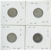 Image 2 : 4 - 10¢ Silver Coins Canada -