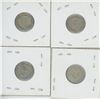 Image 2 : 4 - 10¢ Silver Coins Canada -