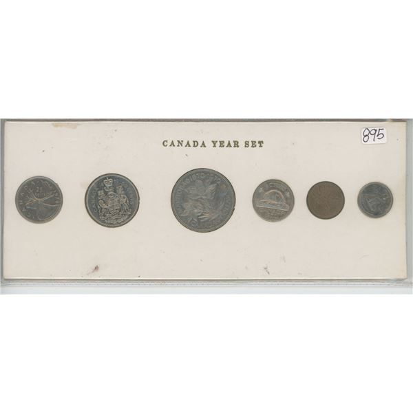 Canada 1970 Coin Set  - 6 Coins - 1¢, 5¢, 10¢, 25¢, 50¢, $1