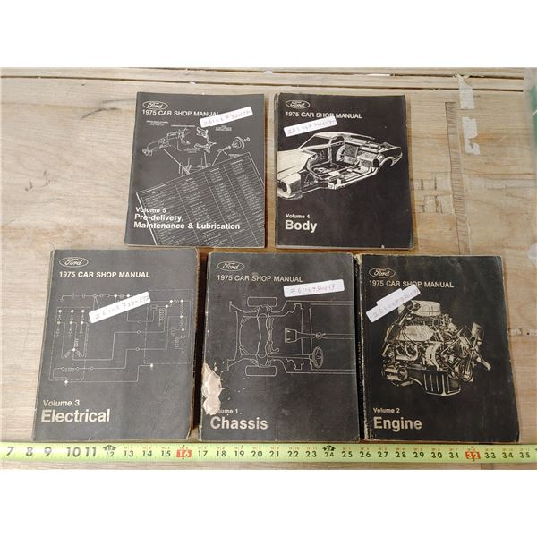 5 1970s Ford Truck /Car Shop Manuals