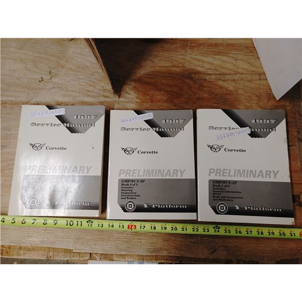 3 X 1997 Chev Corvette Manuals (Set of all 3)