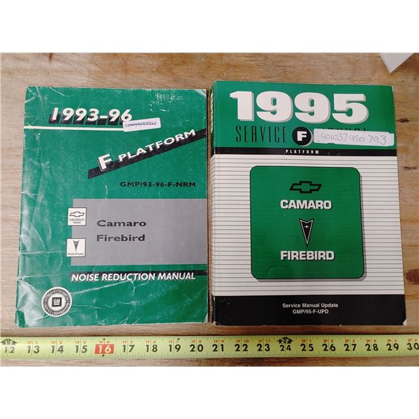 1995 and 93-96 Chevy Camaro & Pontiac Firebird Manuals