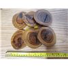 Image 1 : 5 WOODEN COASTERS