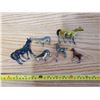 Image 1 : 6 METAL HORSE TOYS (ONE HAS BROKEN FOOT)