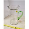 Image 1 : pitcher w/ etched flower