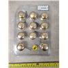 Image 1 : package of 11 brass knobs (new)
