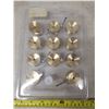 Image 2 : package of 11 brass knobs (new)