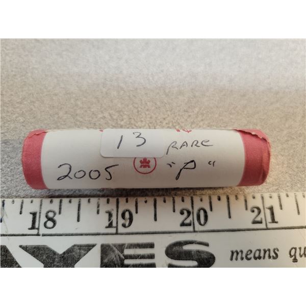 Rare!! 1 Roll 2005 P 1cent Canadian