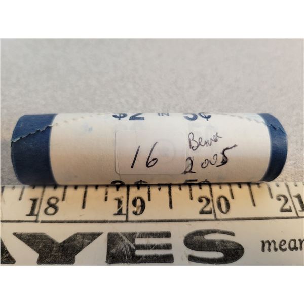1 Roll 2005 5cent Beaver