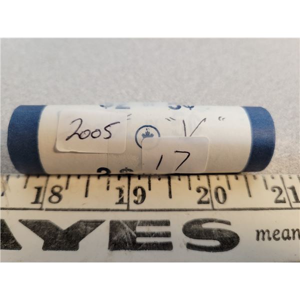 1 Roll 2005 5cent "V"