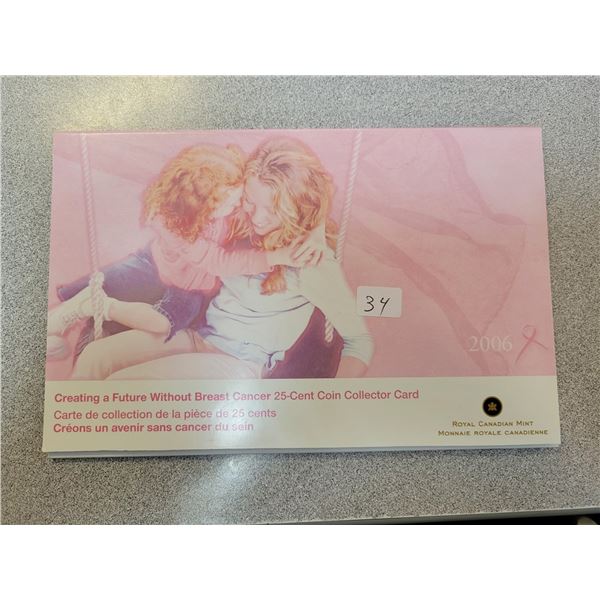Hard to find 2006 Breast Cancer coin holder + Picture Frame
