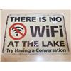 Image 1 : 8x11 3/4 inch sign "wifi"