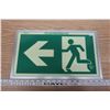 Image 1 : Run this Way Glow in the Dark Industrial Sign