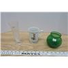 Image 1 : Holly Hobby Vintage Japan Cup & Green Bowl & Cut Glass Vase