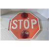 Image 1 : Vintage School Bus Stop Sign with Lights